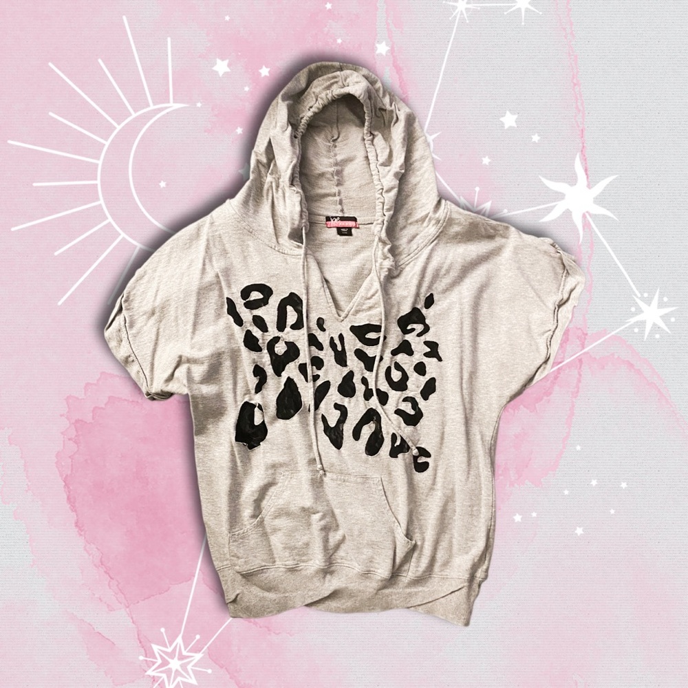 Leopard Cutout Hoodie